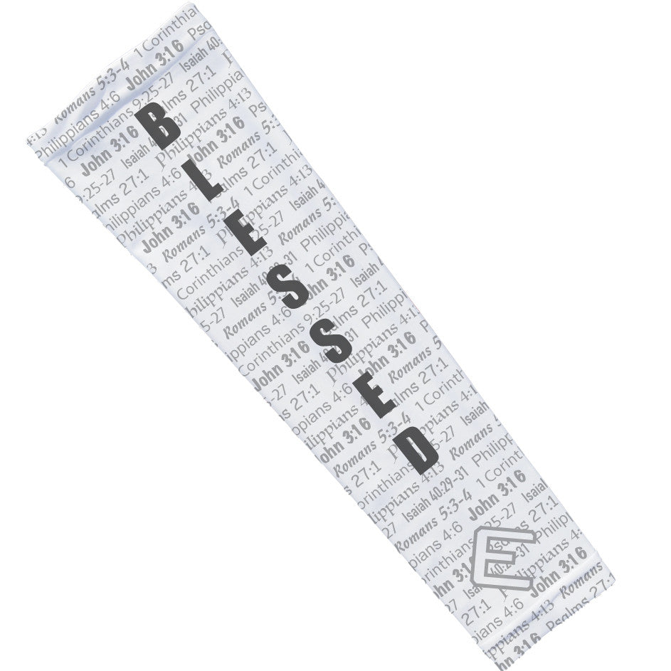 White BLESSED Arm Sleeve - Southern Grace Creations