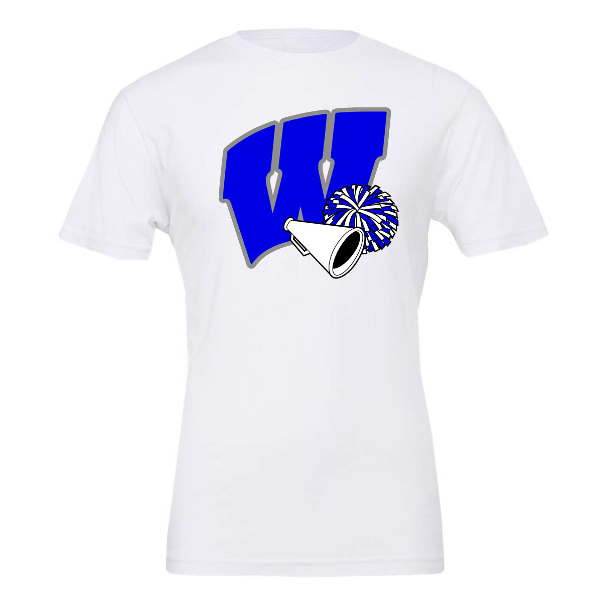 Windsor - W Cheer with Megaphone and Pom Pom (Tee/DriFit/Hoodie/Sweatshirt)