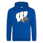 Windsor - W Cheer with Megaphone and Pom Pom (Tee/DriFit/Hoodie/Sweatshirt)