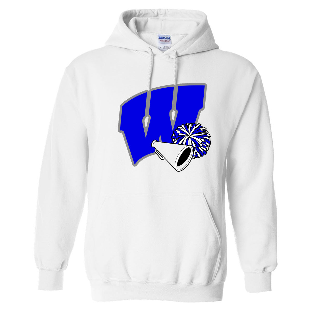 Windsor - W Cheer with Megaphone and Pom Pom (Tee/DriFit/Hoodie/Sweatshirt)