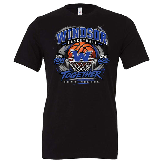 windsor - windsor basketball one team one goal - Black (Tee/Drifit/Sweatshirt/Hoodie)