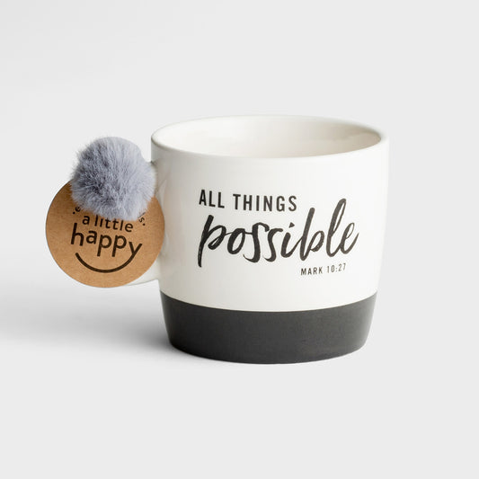 All Things Possible Ceramic Mug - Southern Grace Creations