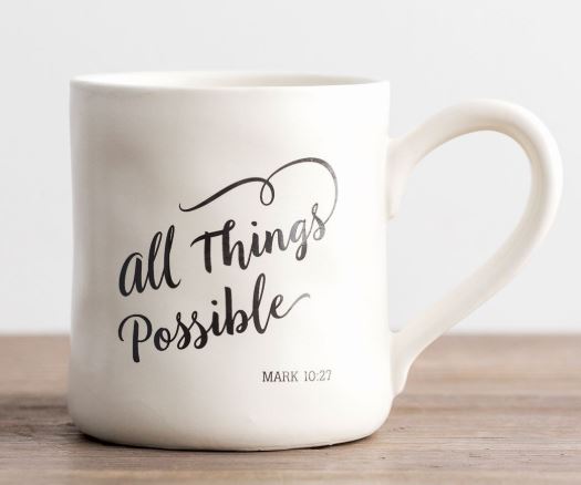 All Things Possible - Hand-Thrown Mug - Southern Grace Creations