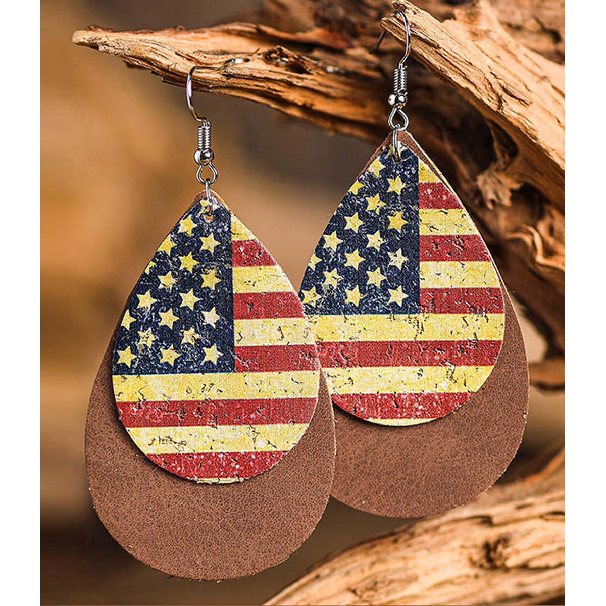 America Earrings - Southern Grace Creations