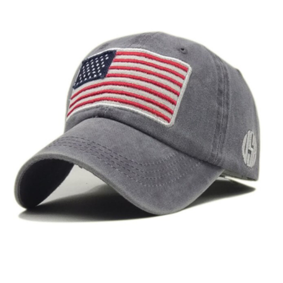 American Flag Hat - Grey - Southern Grace Creations