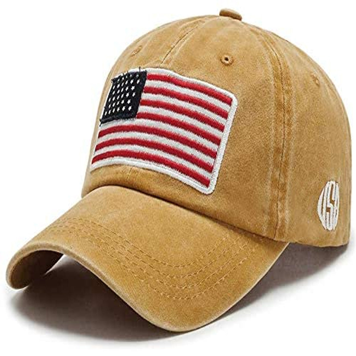 American Flag Hat - Yellow - Southern Grace Creations