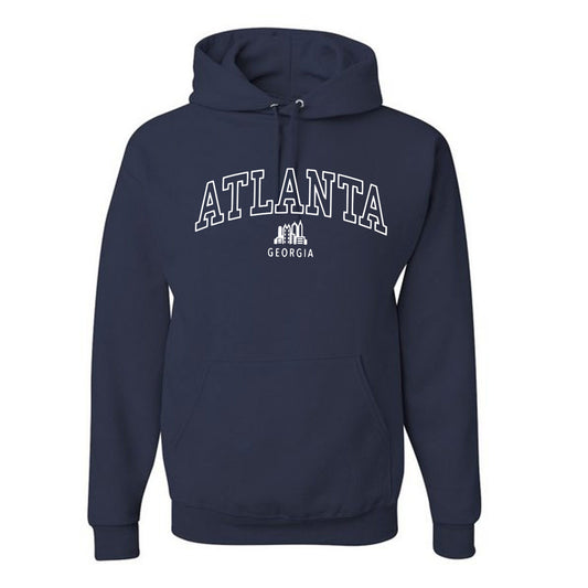 Atlanta Skyline Georgia - Navy (Tee/Hoodie/Tank/Sweatshirt) - Southern Grace Creations