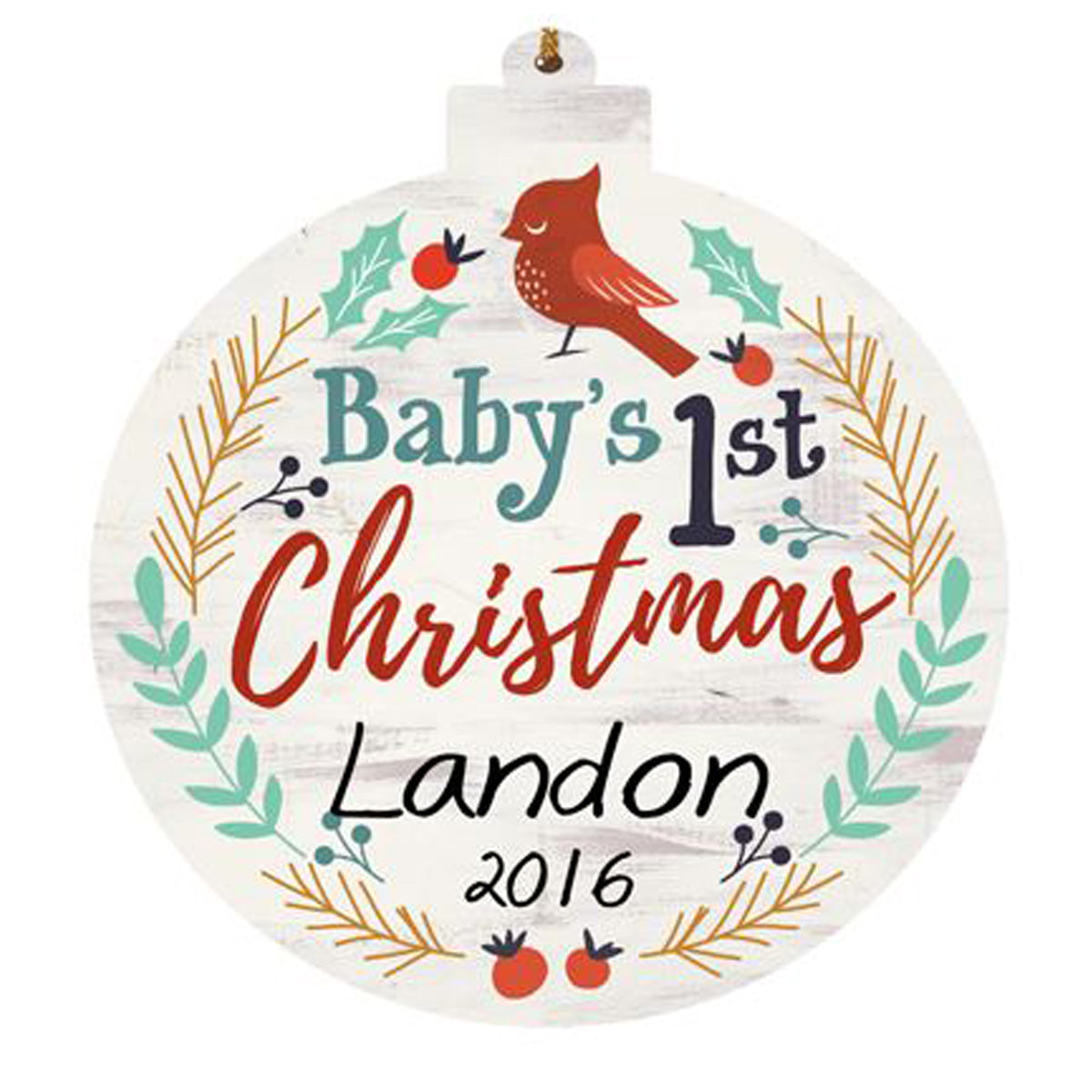 BABY'S FIRST ORNAMENT  PERSONALIZED AND ENGRAVABLE - Southern Grace Creations