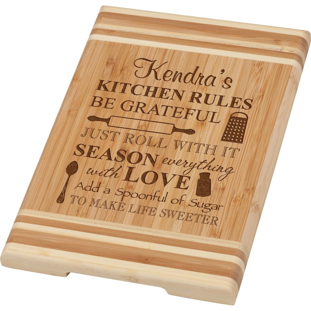 BAMBOO CUTTING BOARD - Engravable (ZNHC04) - Southern Grace Creations