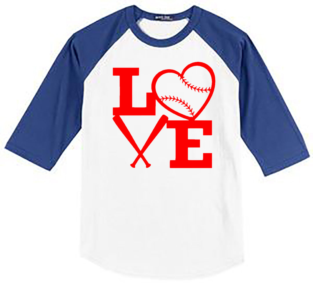 BASEBALL LOVE WITH BATS - Southern Grace Creations