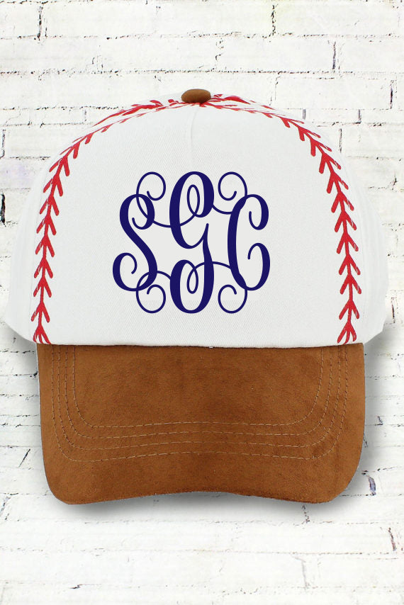 BASEBALL STITCHES CAP - Southern Grace Creations