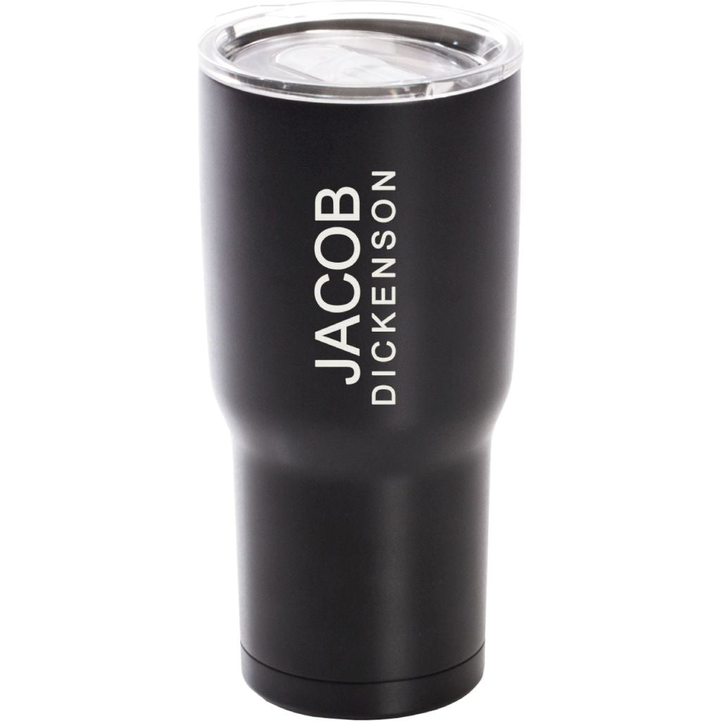 BLACK TUMBLER 24 OZ. - Engravable (ZBTL0010) - Southern Grace Creations