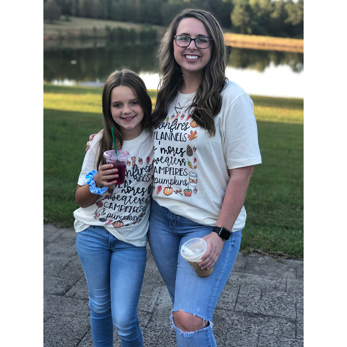 BONFIRE FLANNELS SMORES AND MORE FALL TEE - Southern Grace Creations
