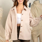 Back aztec graphic detail jacket - Ecru - Southern Grace Creations