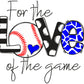 Baseball - For The Love Of The Game - Sport Grey Tee - Southern Grace Creations