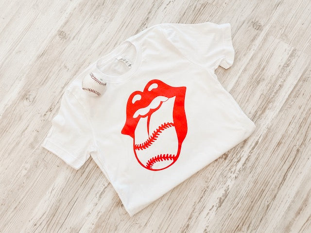 Baseball Tongue Tee - Southern Grace Creations