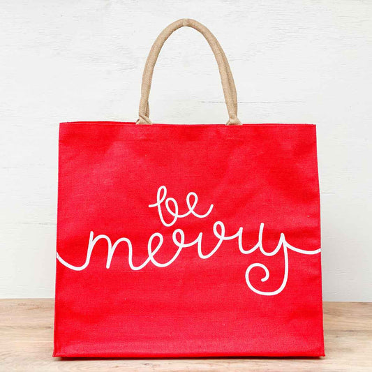 Be Merry Carryall Tote - Southern Grace Creations