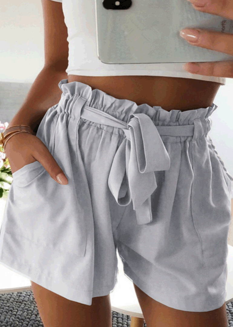 Best Life Shorts in Gray - Southern Grace Creations