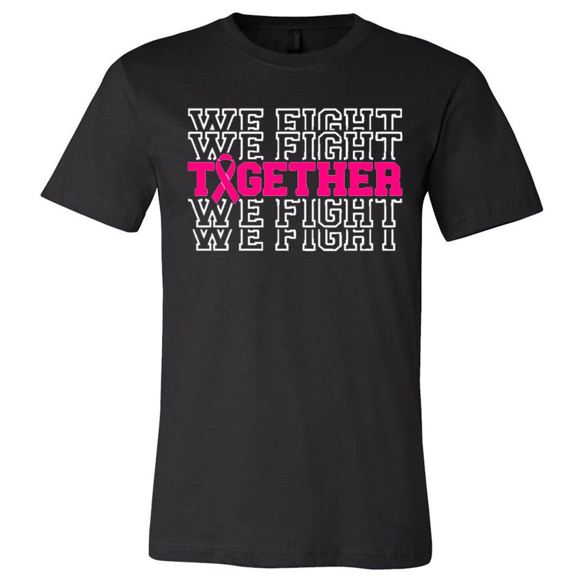 Breast Cancer - We Fight Together - Black (Tee/Hoodie/Sweatshirt) - Southern Grace Creations