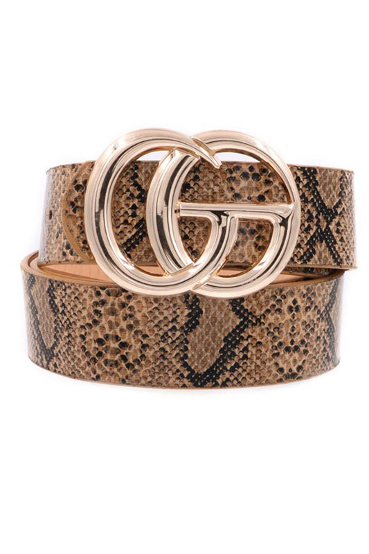 Brown Snake Belt - Southern Grace Creations