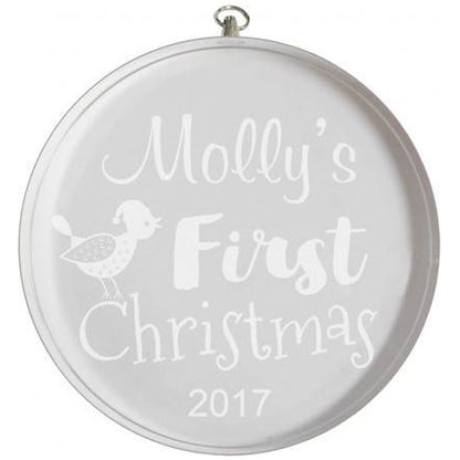 CIRCLE OF LOVE  ORNAMENT - ENGRAVABLE PERFECT FOR BABY'S FIRST CHRISTMAS - Southern Grace Creations