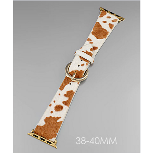 Caramel The Cow- 38-40MM Smartwatch Band - Southern Grace Creations