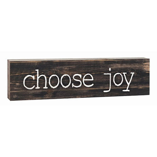 "Choose Joy" Block Decor - 1.5x6 - Southern Grace Creations