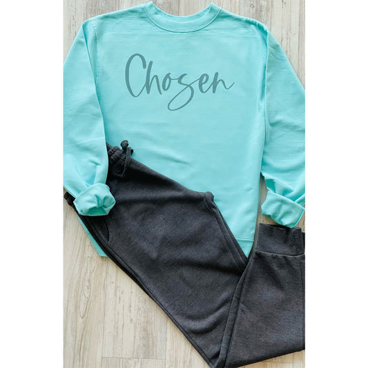 "Chosen"- Sweatshirt and Jogger Set - Southern Grace Creations