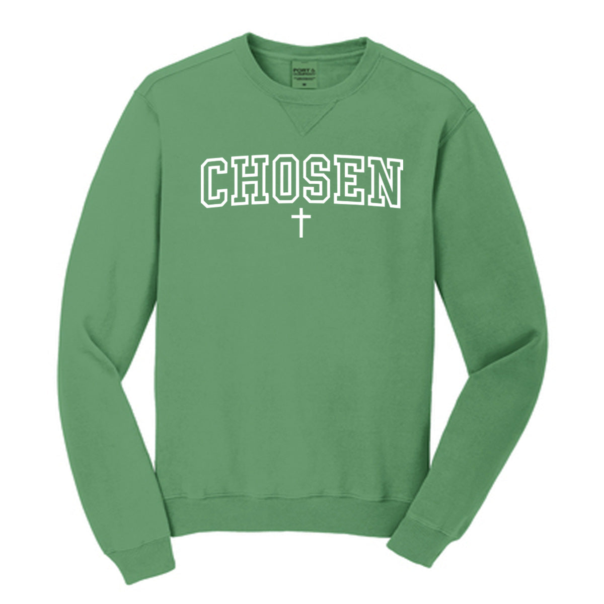 Chosen with Cross - Beach Wash® Garment-Dyed - Safari (Tee/Hoodie/Sweatshirt) - Southern Grace Creations