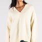 Cozy Up Sweater -Cream - Southern Grace Creations