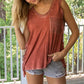 Criss cross Lace up Open Back Tank Top - Southern Grace Creations