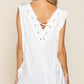 Criss cross Lace up Open Back Tank Top - Southern Grace Creations