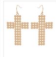 Cross Gold Earrings - Southern Grace Creations
