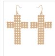 Cross Gold Earrings - Southern Grace Creations