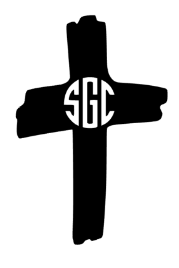 Cross Monogram Decal - Southern Grace Creations