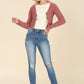 Dark wash distressed skinny jeans - Southern Grace Creations