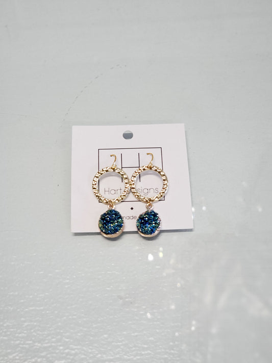 Dazzling Blue Earrings - Southern Grace Creations