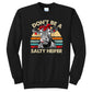 Don't Be A Salty Heifer - Black Tee - Southern Grace Creations