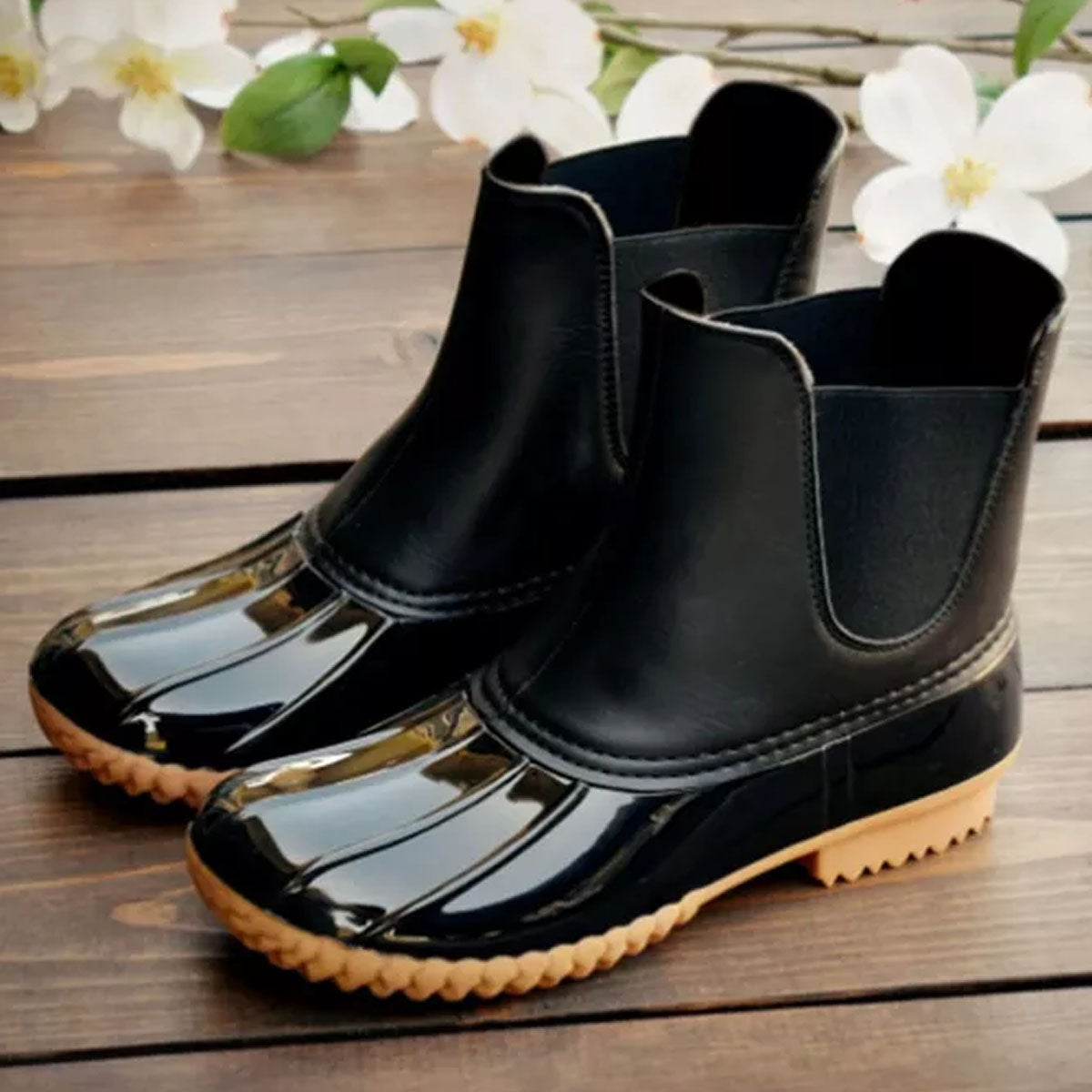 Duck Boots - Black - Southern Grace Creations