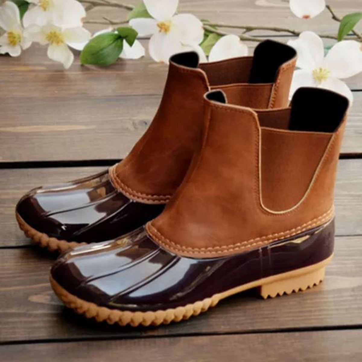 Duck Boots - Brown - Southern Grace Creations
