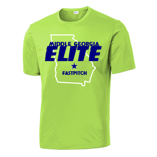 Elite - State Logo Holloway Momentum Drifit Tee (222818/222819) - Lime - Southern Grace Creations