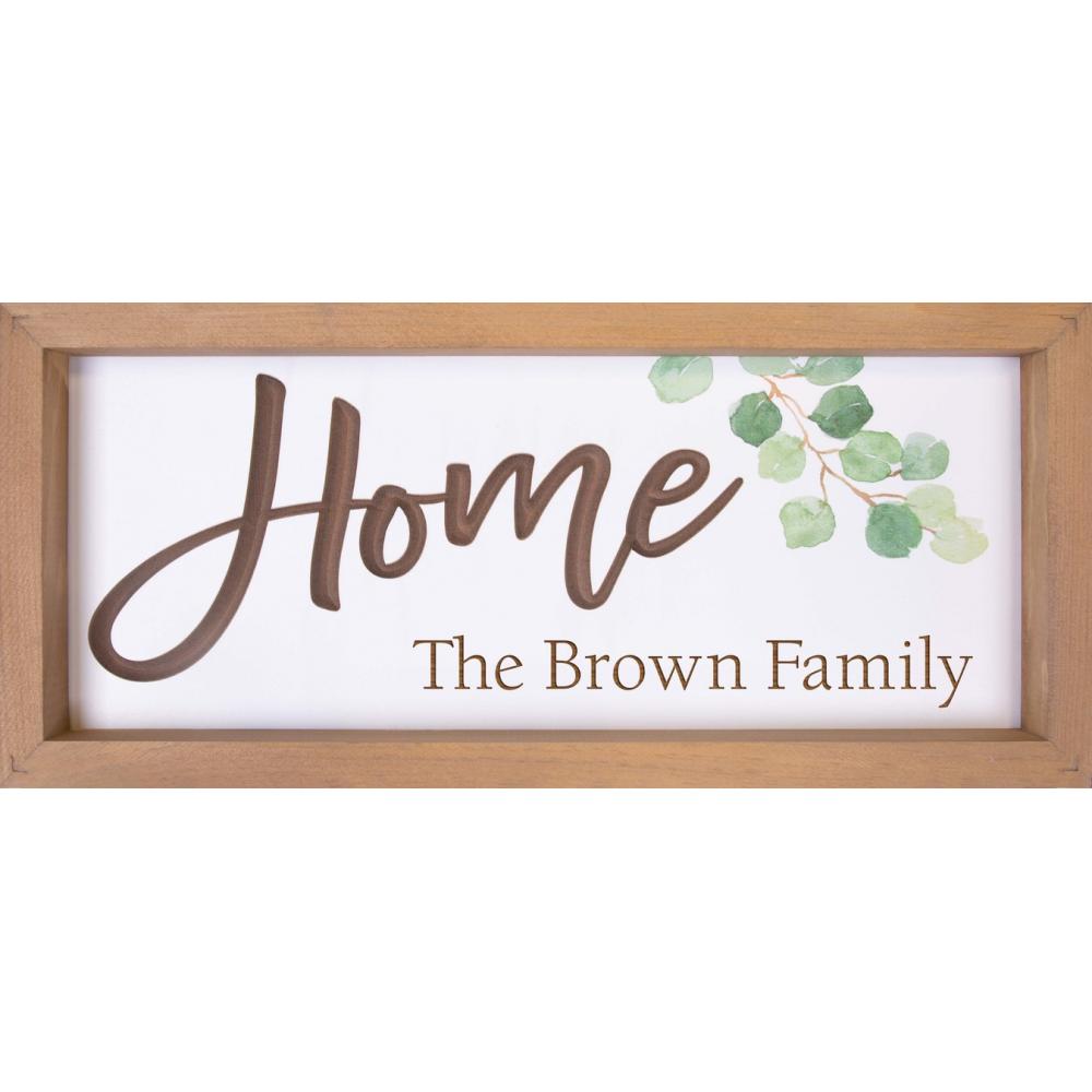 Engravable - Home Framed Sign - Southern Grace Creations