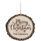 FAUX SLICED LOG ORNAMENT - ENGRAVABLE - Southern Grace Creations