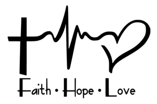 Faith Hope Love Decal - Southern Grace Creations