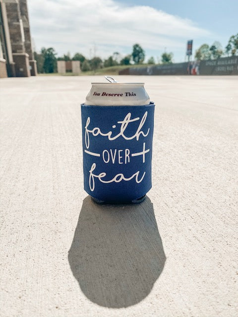 Faith Over Fear Coozie - Southern Grace Creations