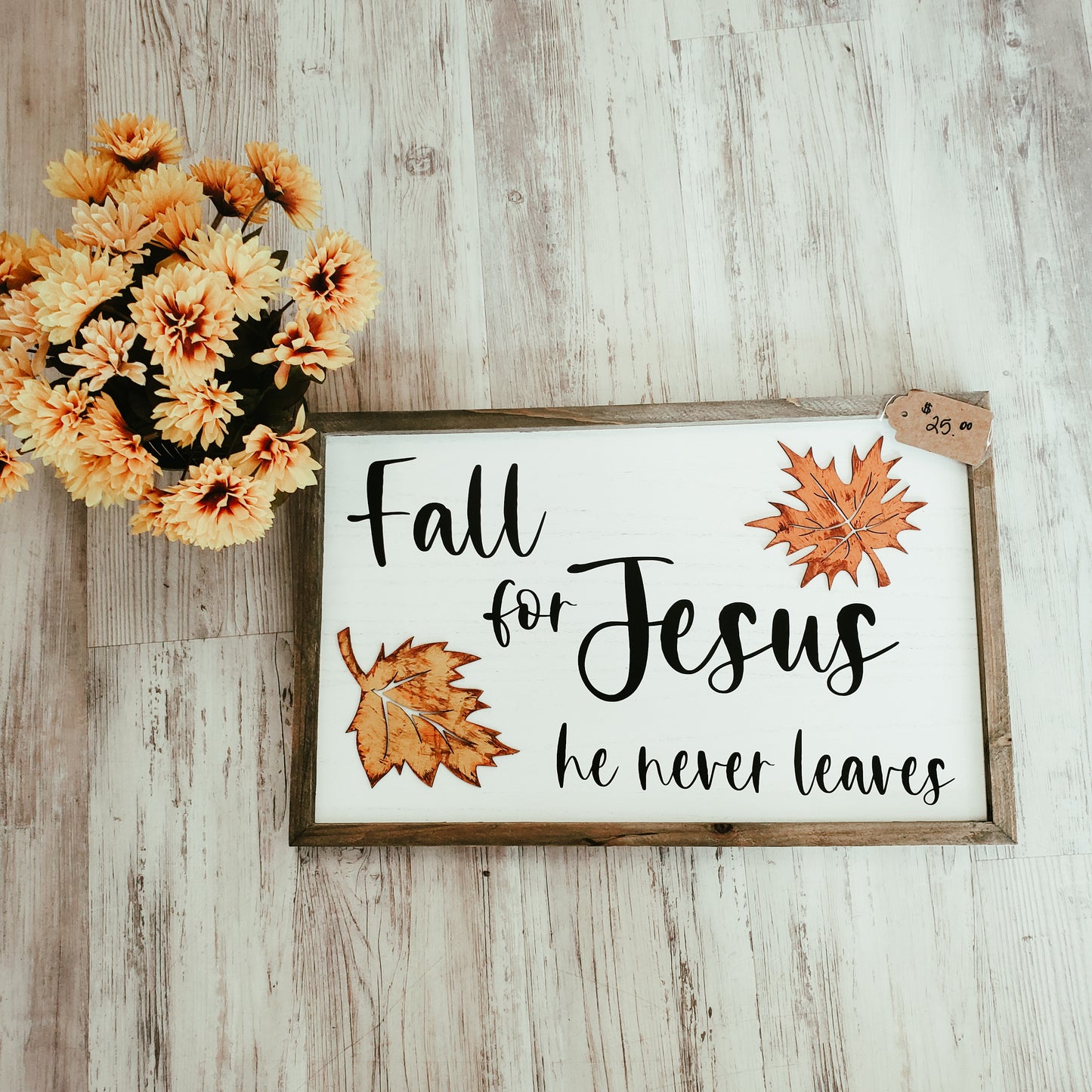 Fall For Jesus Sign - Southern Grace Creations