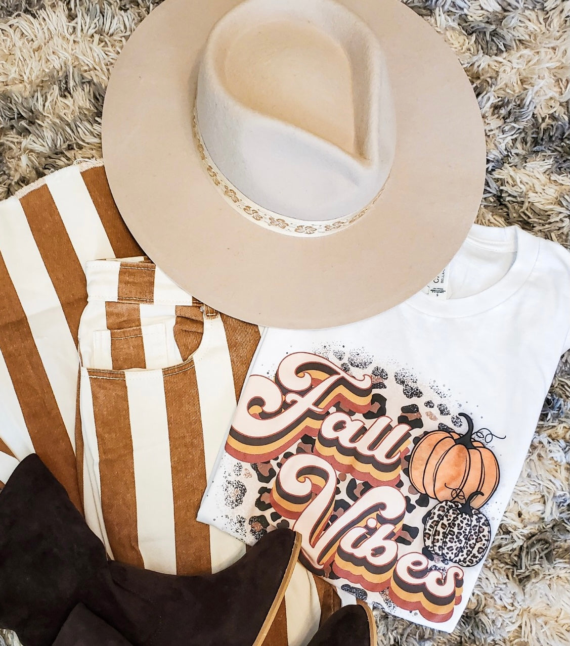 Fall Vibes - WHITE Tee - Southern Grace Creations