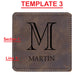 Faux Leather Coaster W/ Holder - Engravable (ZCOS0042) - Southern Grace Creations