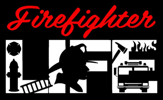 "Firefighter Life" Decal - Southern Grace Creations