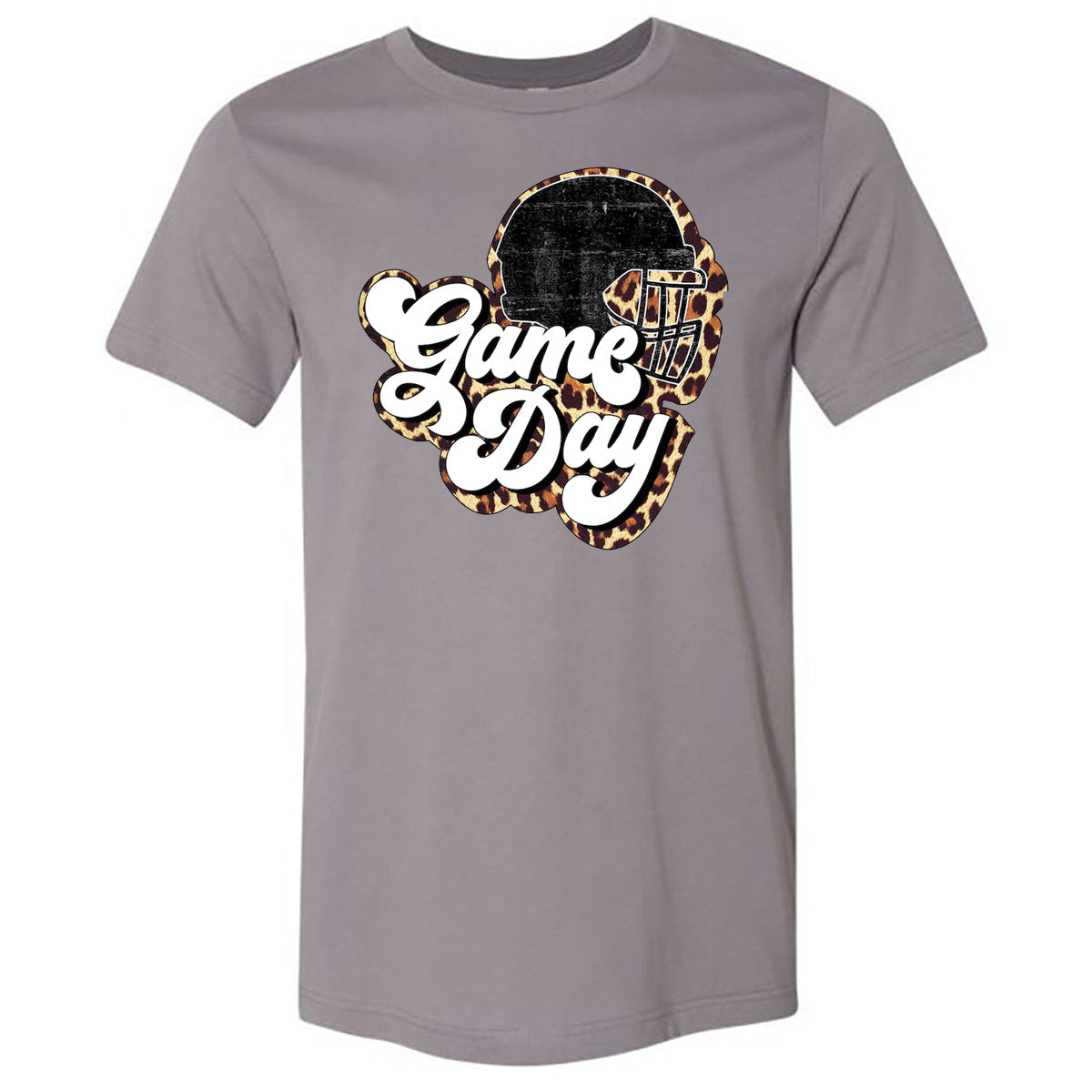 Football - Game Day Leopard - Storm Shortsleeves Tee - Southern Grace Creations